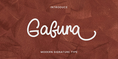 Gafura is a versatile handwritten font ligature font