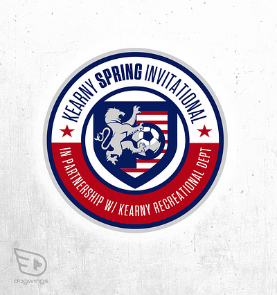 Logo concepts chipdavid dogwings logo soccer sports graphic vector