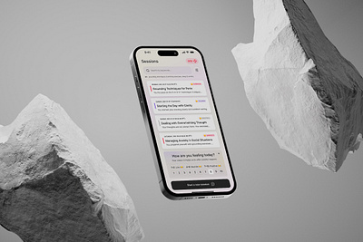 Mental Health app (Sessions) anxiety app concept mental health mobile app sessions shot test ui ui ux