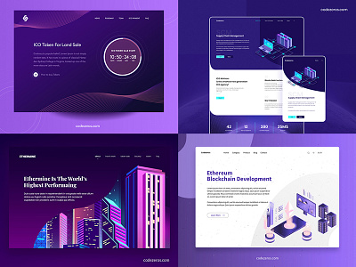 Landing Page Designs blockchain codezeros creative creative design cryptocurrency design designs ethereum interface landing page landing page design landing page template landing page ui layout page design ui ui ux ux web design webdesign