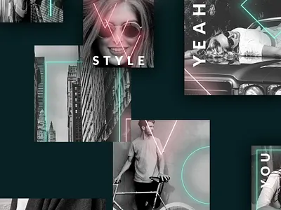 Animated Neon 90s - Instagram post templates 90s animated instagram animated instagram posts animated neon animated templates blogger kit branding fashion insta posts instagram templates lifestyle modern motion neon neon lights social media social media posts style trendy trendy templates