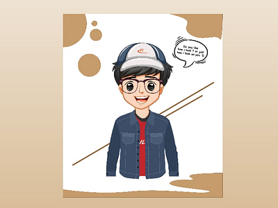 Cool boy like follow brown