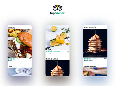 TripAdvisor Restaurant Search Results android app clean design food and drink food app food app ui ios minimalistic mobile mobile app mobile app design mobile application mobile design mobile screen mobile ui restaurant app search results ui ux