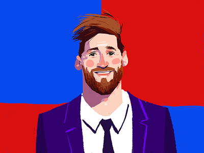 Lionel Messi Digital Portrait art celebrity design design studio digital art digital illustration digital painting football footballer graphic design illustration illustration art illustrator lionel messi messi portrait portrait art portrait illustration procreate sports