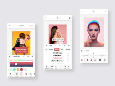 FIbe editor app apps screen color design designer editorial fibe font photoeffect trend2019 trend2020 trendy uidesign ux