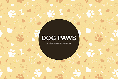 Dog Paws Vector Free Seamless Pattern free freebie graphics pattern typography vector