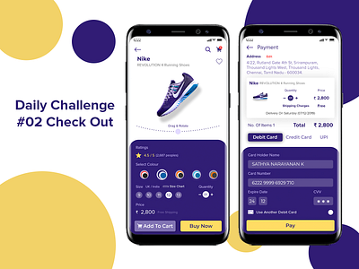 Daily UI Challenge #02 Check Out design illustration ui