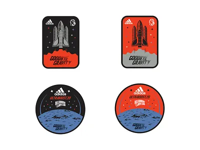 BBC X Adidas Patch Work badge brand patch space sport