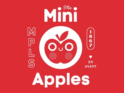 Club Kiddo - The Mini Apples apple club kiddo design kids kids illustration minneapolis mpls tee