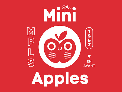 Club Kiddo - The Mini Apples apple club kiddo design kids kids illustration minneapolis mpls tee