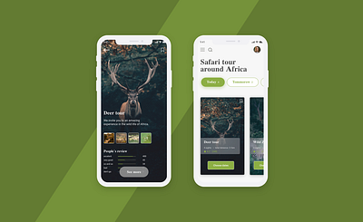 Deer tour app design mobile mobile app ui ux