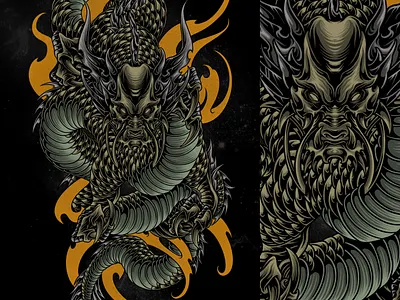 kaido art artwork culture design dragon dragonball drawing graphic art illustration illustrator japan