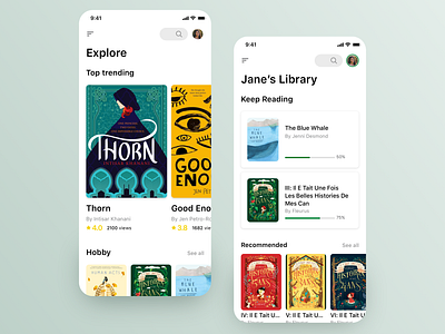 Audio Book App app design ui