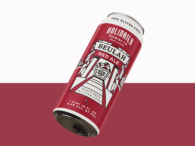 Beulah Red Ale beer colorado craft beer gluten free illustration mining