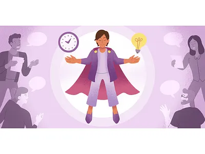 The Calendar Master balance calendar focused gender neutral ideas meetings office superhero