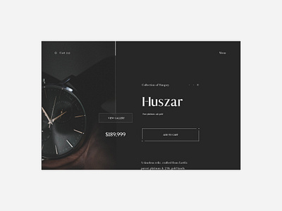 Experiment 01: Luxury Shop add to cart dark luxury luxury shop luxury ui luxury web design luxury website