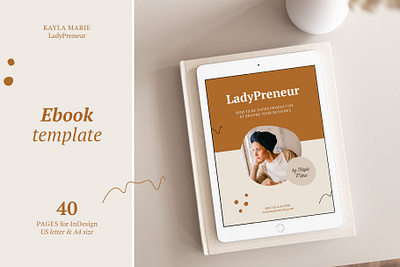 eBook template / InDesign / Kayla branding brochure business catalogue clean download ebook elegant free indesign magazine modern portfolio template templates