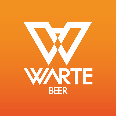 WARTE BEER in color branding design graphic design graphic design logo graphicdesign logo logo design logodesign logotype