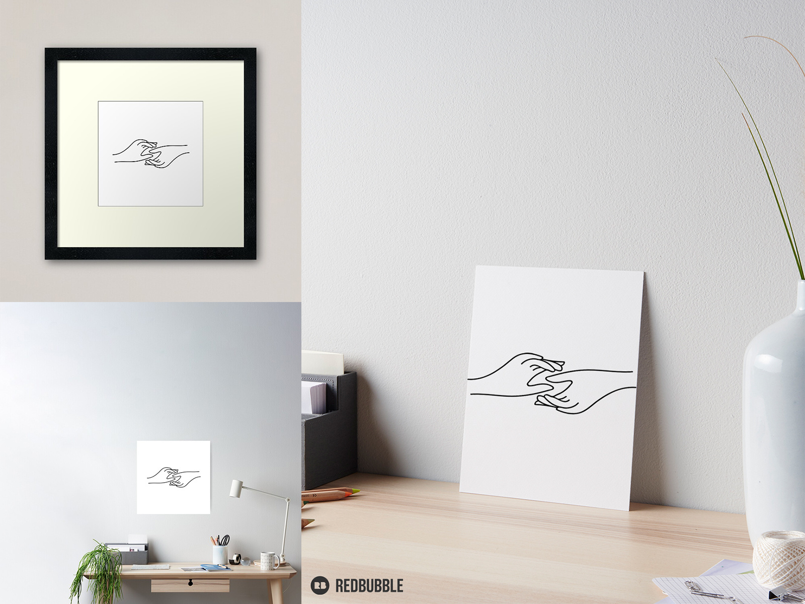 Example of Hand in hand