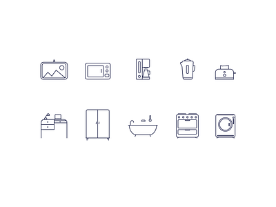 House Icons II house house icons house items icon icon design icon set iconography icons