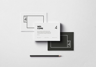 RENT 4 REST adobe illustrator adobe photoshop adobe xd artwork black brand identity branding creative design design graphic design layout logo minimal minimal logo monocromatic print design property real estate stationary design white