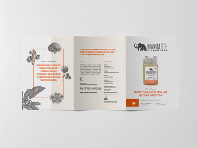 Mammoth MBPI Brochure Spread agriculture brochure brochure layout cannabis branding cannabis design layoutdesign product brochure