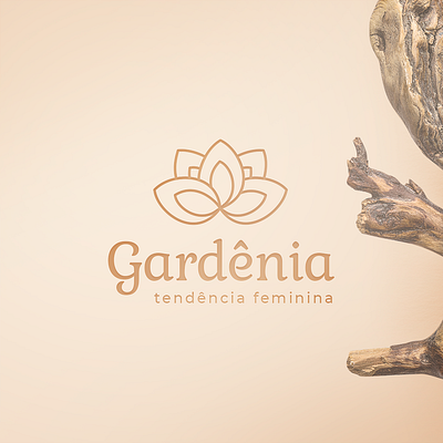 Gardênia Logo beach branding clean design logo model modern store