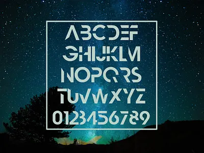 Nescient - Custom Bold only Abstract Font abstract bold custom design font typo typography vector