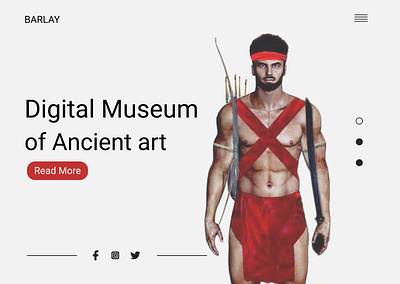 UI Digital Museum artwork branding design digital art minimal typography ui web website