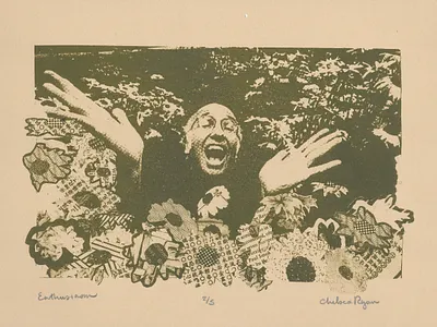 Litho Larry curb curbyourenthusiasm lithograph lithography printmaking