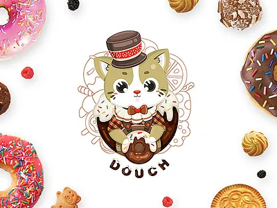 Personal brand IP mascot doodling illustration ip mascot