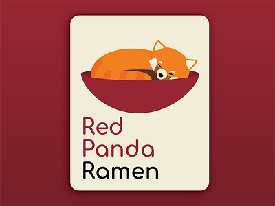 Day 3: Panda Logo branding daily logo challenge dailylogochallenge day 3 design dlc illustration illustrator logo panda logo red panda vector