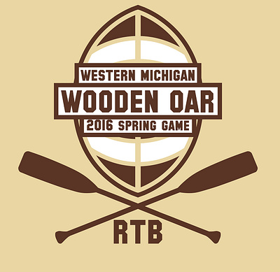 wooden oar spring game logo branding design logo sports sports design vector