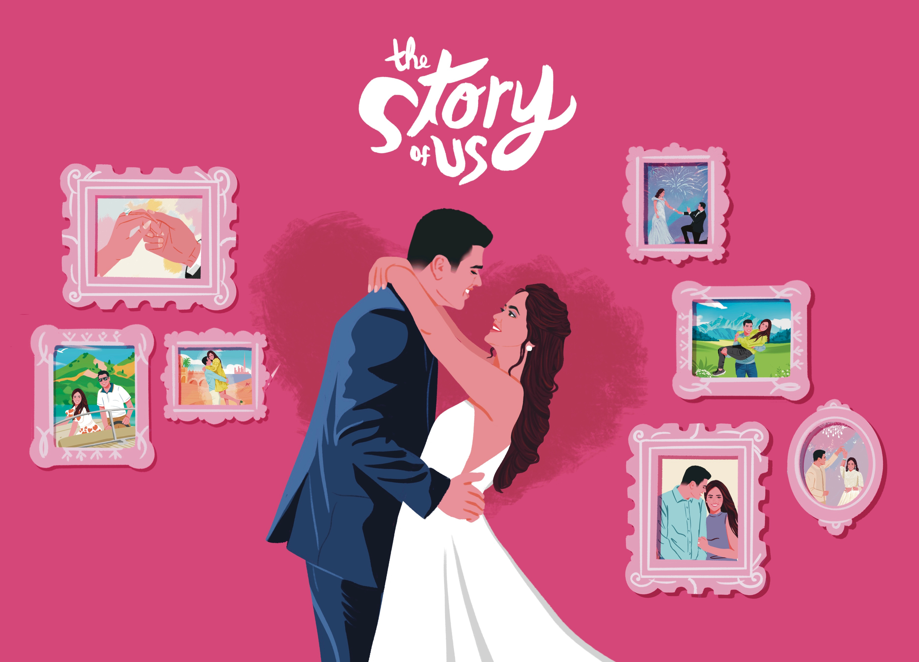 Couple Travel Illustrations comicart couple illustrations couple portraits couple travel memories digitalart illustration portrait illustrations travel art wedding illustration