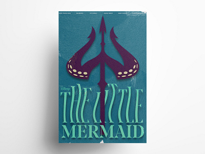 The Little Mermaid Concept Poster disney fin mermaid ocean octopus poster seawead trident ursula