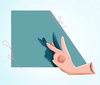 Shadow Puppet ai hand illustration minimal puppet shadow simple