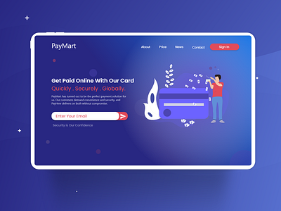 Payment Card Introduction Sample Landing page Design adobe xd mobile app design ux adobexd design globalcard landingpage payment ux website design