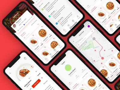 Food Delivery - Mobile App app app design burgers calories cook delivery app food app food order foodie mobile app design product design recipe restaurant uidesign