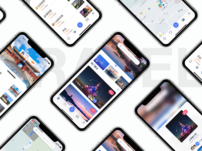 Travel interface design design travel ui 旅行