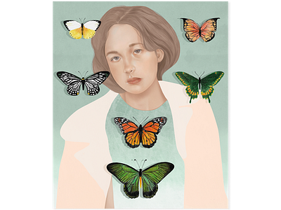 Butterfly Collection art colourpencils design digital illustrations digital illustrator digital painting digitalart drawing illustration illustrator photoshop portrait wacom