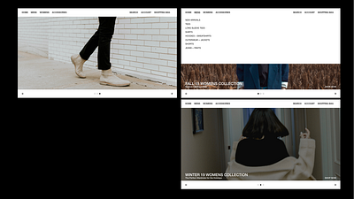Retail, Concept landing page navigation navigation bar ui ui design usability ux ux design web design