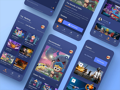 Online Gaming Entertainment 04 app app design design download game app gameshow groups hobby interest make friends online show ui uidesign ux videogame