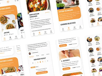 Culture Cook App app design food food and drink food app ui