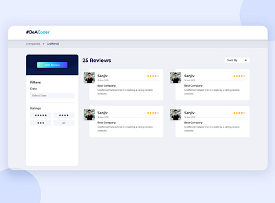 Rating and Review 2 company design flat design panel rating review reviews ui ui design ui ux ux webdesign