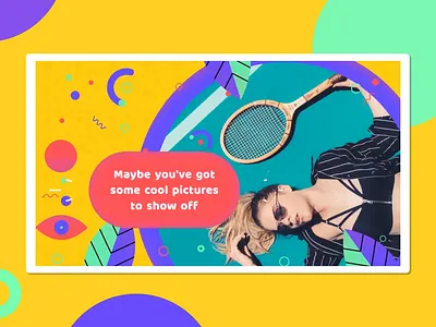 Vivid scenes after effects animation colorful fun geometric images loop marketing placeholder shapes template vibrant vivid