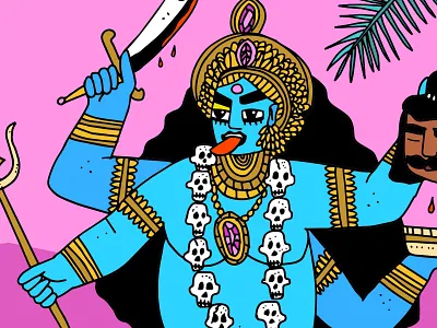 Kali Ma god goddess hindu hindugod india indian kali kalima skull