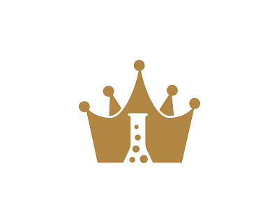 Lab king logo app design flat illustration logo