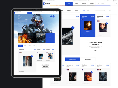 Keyback catalog desktop flat grid minimal promo ui ux web website