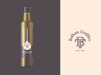 Balkan Truffles Package Design bottle bottle label brand identity branding dark design elegant graphic design jar label design label packaging logo logo design logodesign modern oil truffles