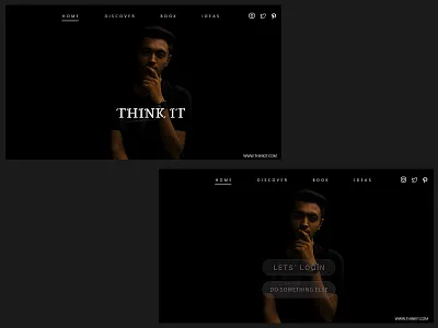 THINK IT adobe xd app design icon login login page splash screen ui ux web